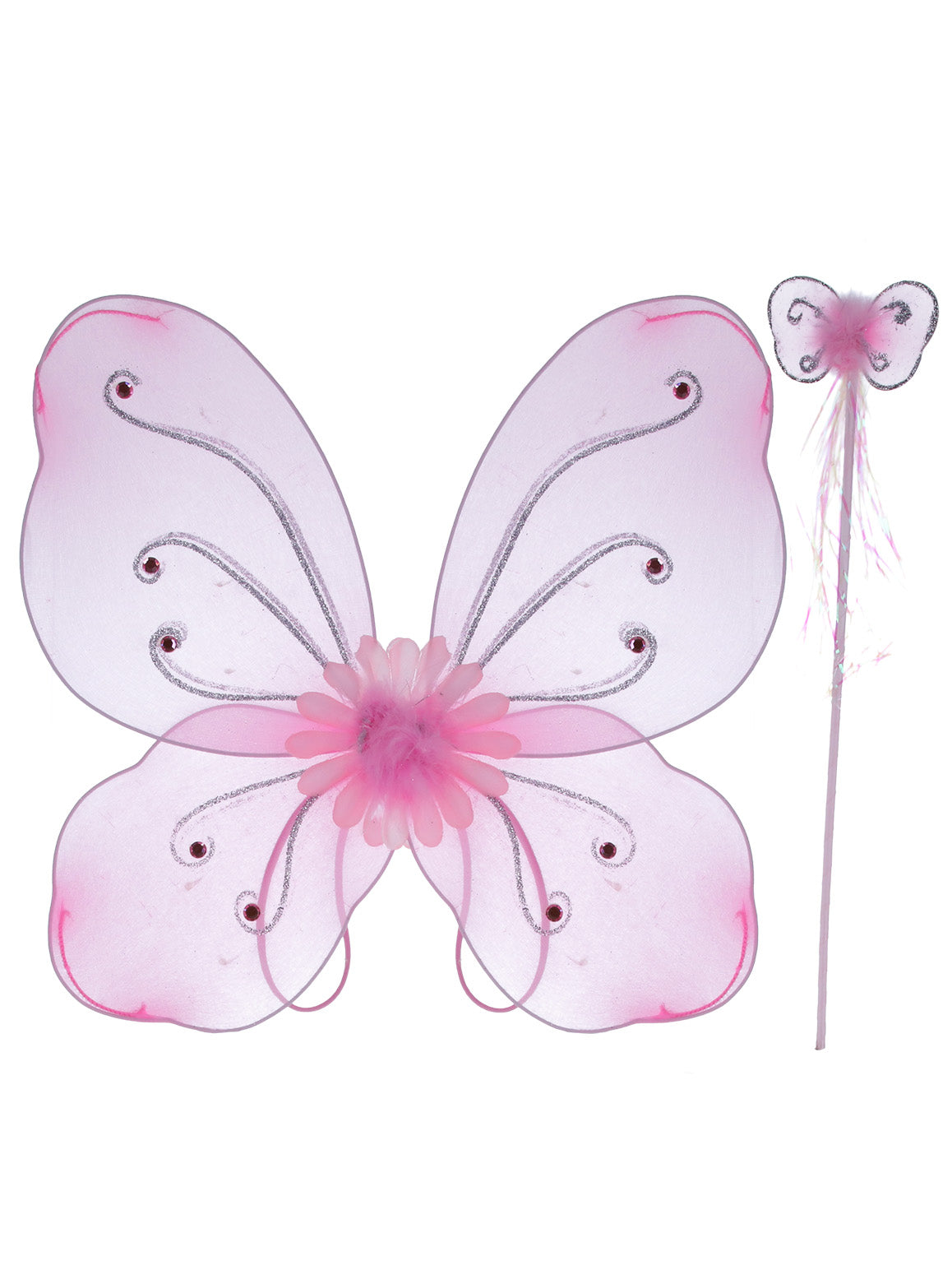 Butterfly Wings & Wand, Pink Wholesale