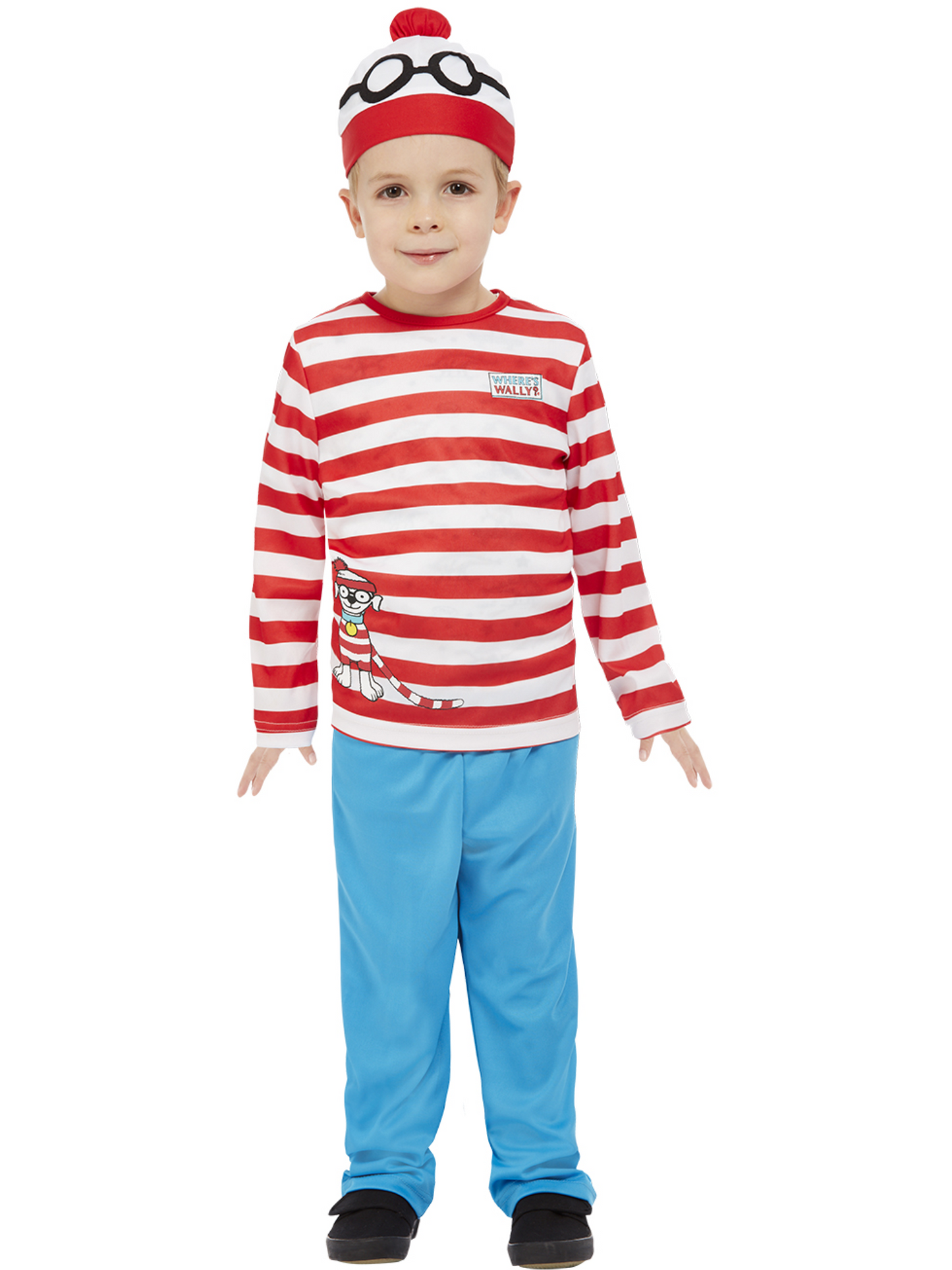 Wheres Wally Costume, Red & White  WHOLESALE