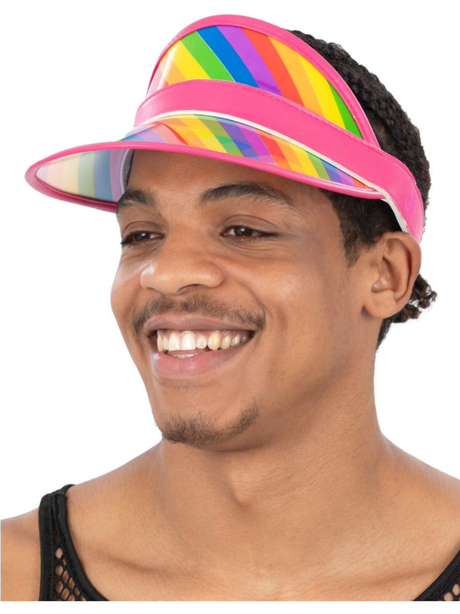 Transparent Visor, with Rainbow Wholesale