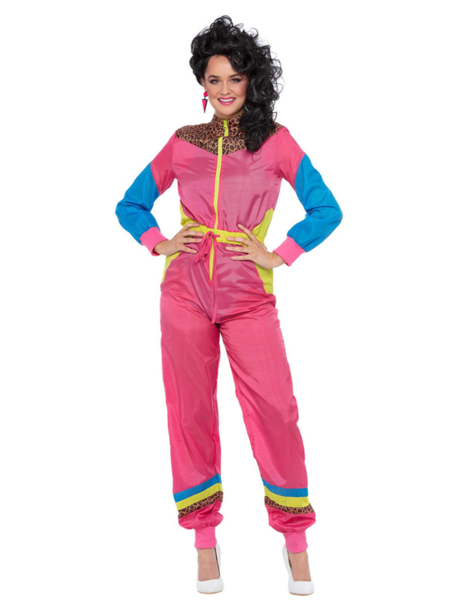 80s Colour Block Ski Shell Suit Costume