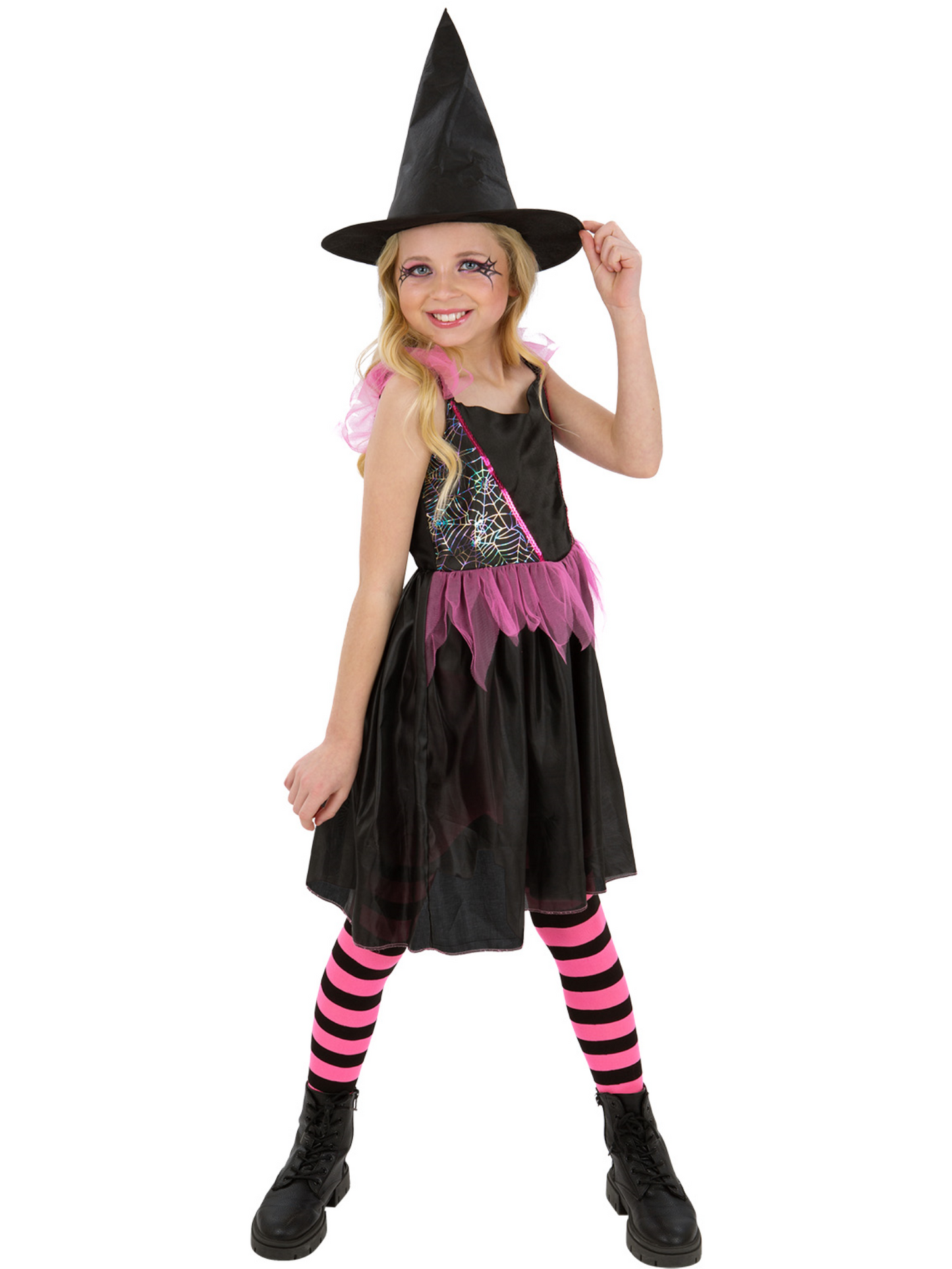 Rainbow Web Witch Costume Wholesale