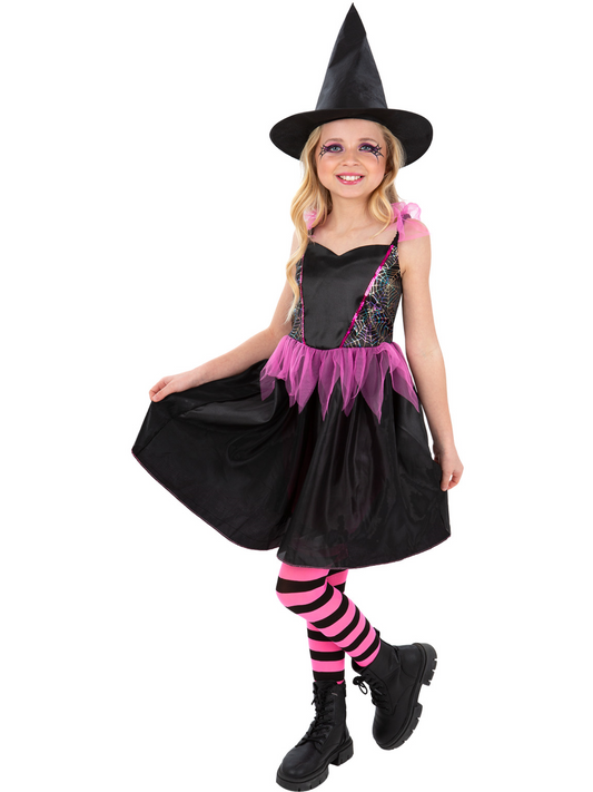 Rainbow Web Witch Costume Wholesale