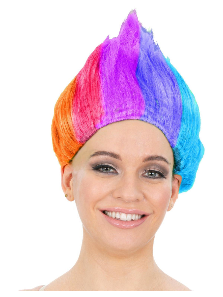 90s Troll Wig Rainbow