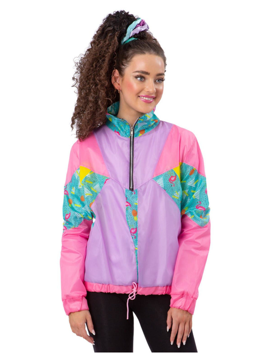 Ladies 80s Pastel Windbreaker Jacket