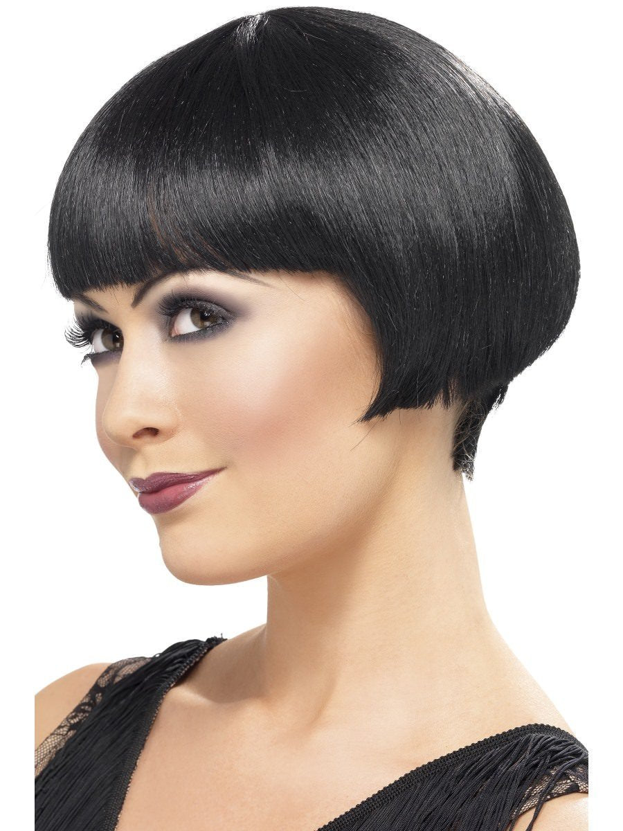 20s Flapper Bob Wig, Short, Black Wholesale