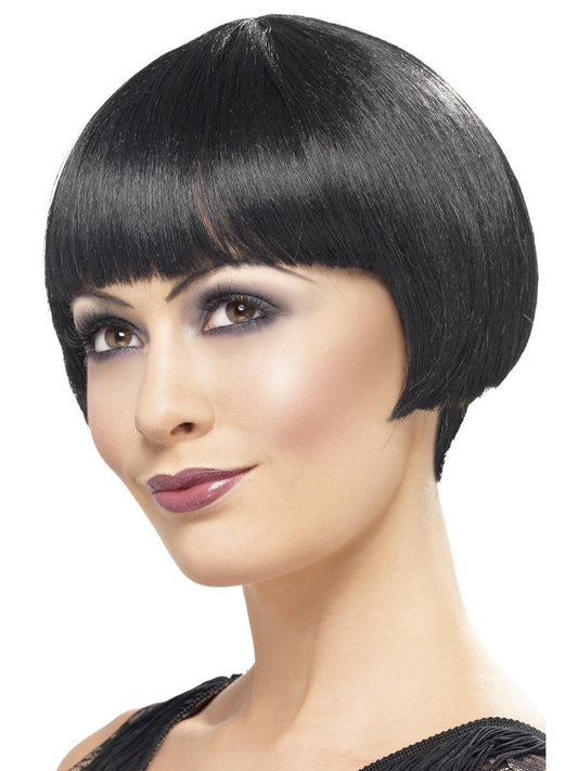 20s Flapper Bob Wig, Short, Black Wholesale