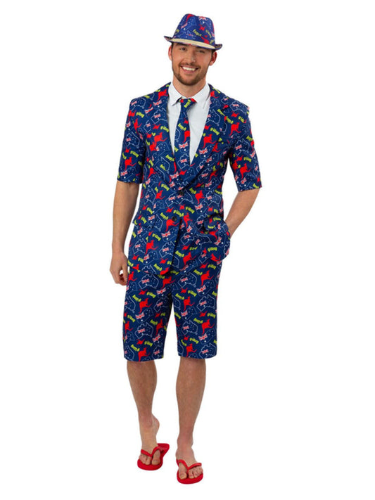 Stand Out Suit Australia Flag G'Day Mens Wholesale