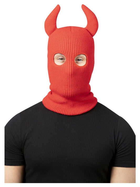 Devil Balaclava Ski Mask, with Horns Wholesale