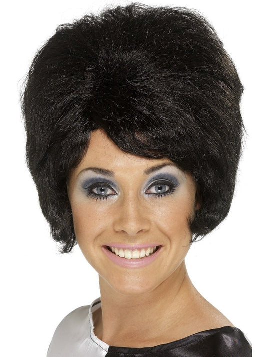 60s Beehive Wig, Black Wholesale