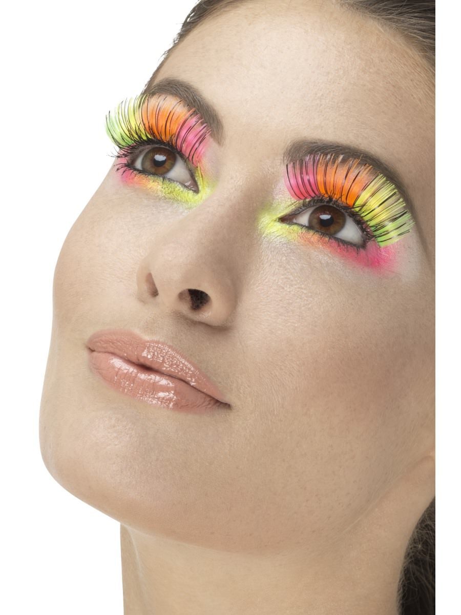 80s Party Eyelashes, Multi-Coloured Wholesale