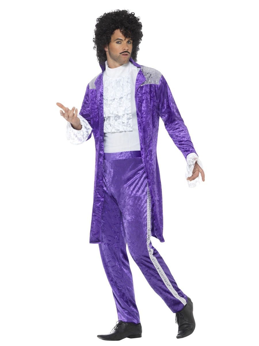 80s Purple Musician Costume Wholesale