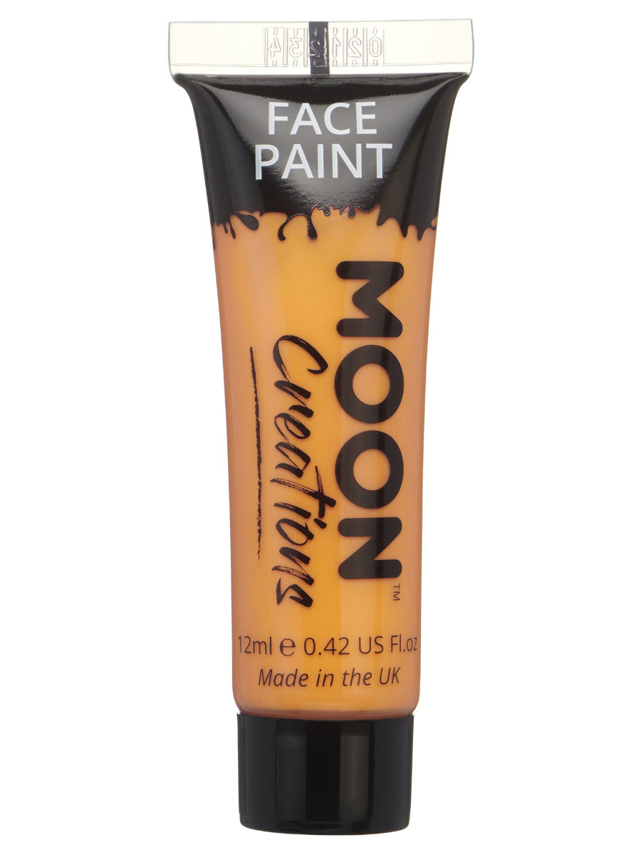 Moon Creations Face & Body Paint, Orange, 12ml Single