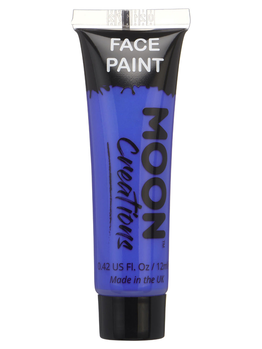 Moon Creations Face & Body Paint, Dark Blue, 12ml Single