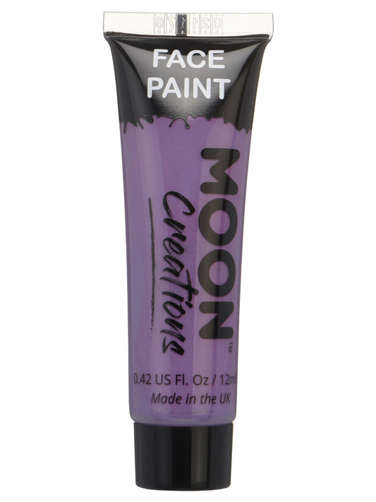 Moon Creations Face & Body Paint, Purple, 12ml Single