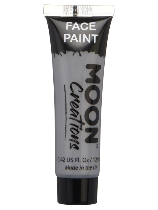 Moon Creations Face & Body Paint, Grey, 12ml Single