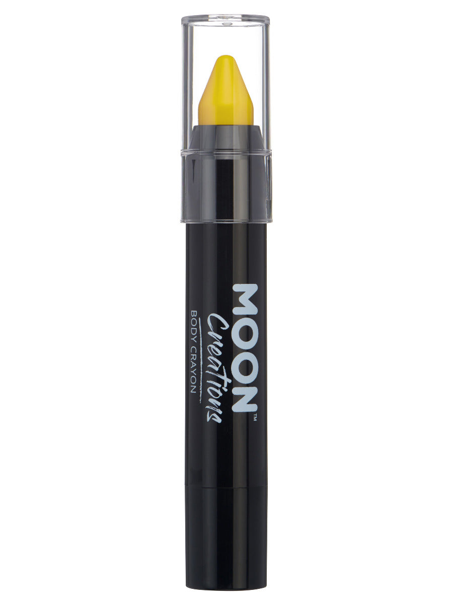 Moon Creations Body Crayons, Yellow, 3.2g Single