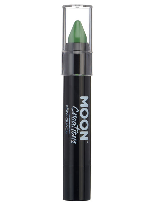 Moon Creations Body Crayons, Green, 3.2g Single