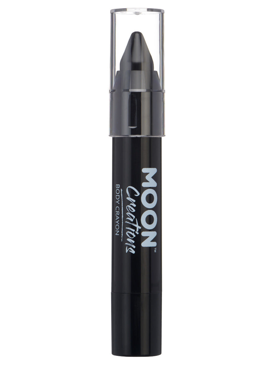 Moon Creations Body Crayons, Black, 3.2g Single