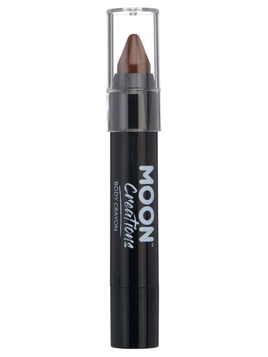 Moon Creations Body Crayons, Brown, 3.2g Single