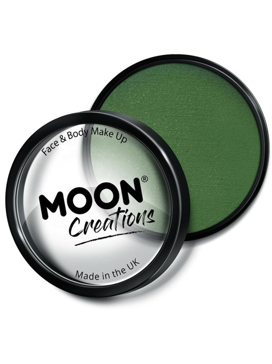 Moon Creations Pro Face Paint Cake Pot, Army Green, 36g Single