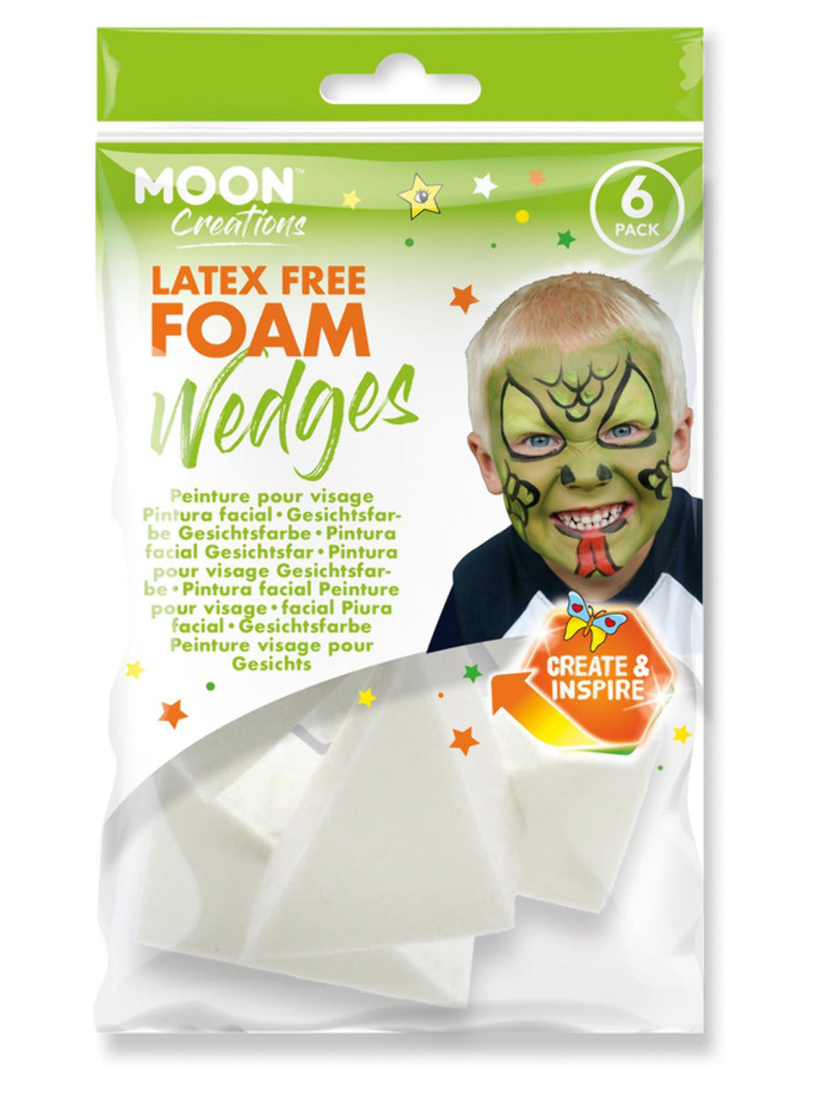 Moon Creations Latex Free Foam Wedge, 6 Pk