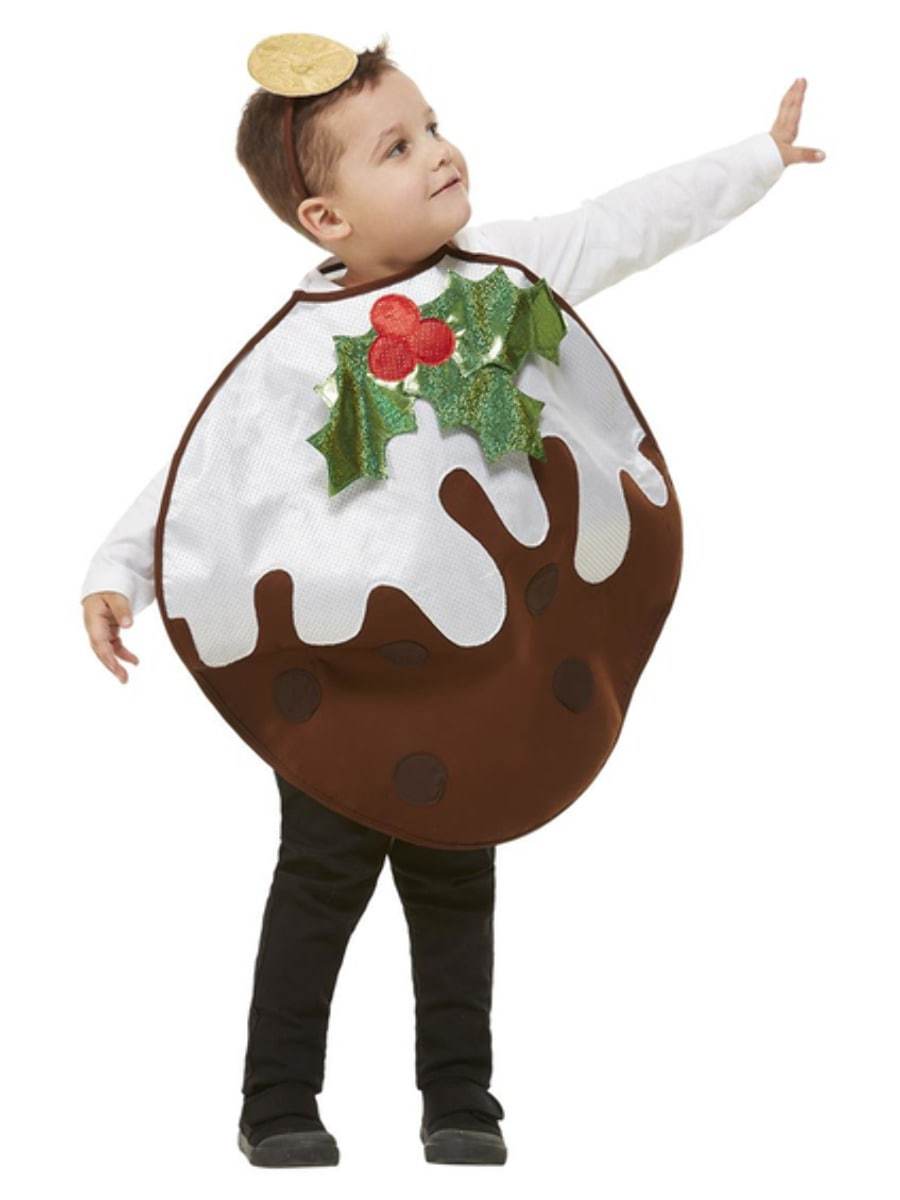 Childrens Christmas Pudding Glitter Costume Wholesale