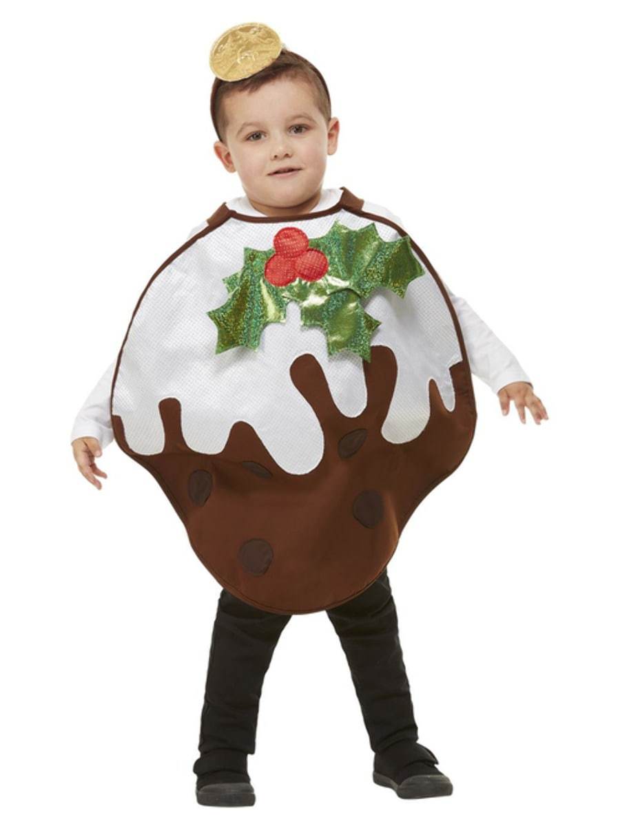 Childrens Christmas Pudding Glitter Costume Wholesale