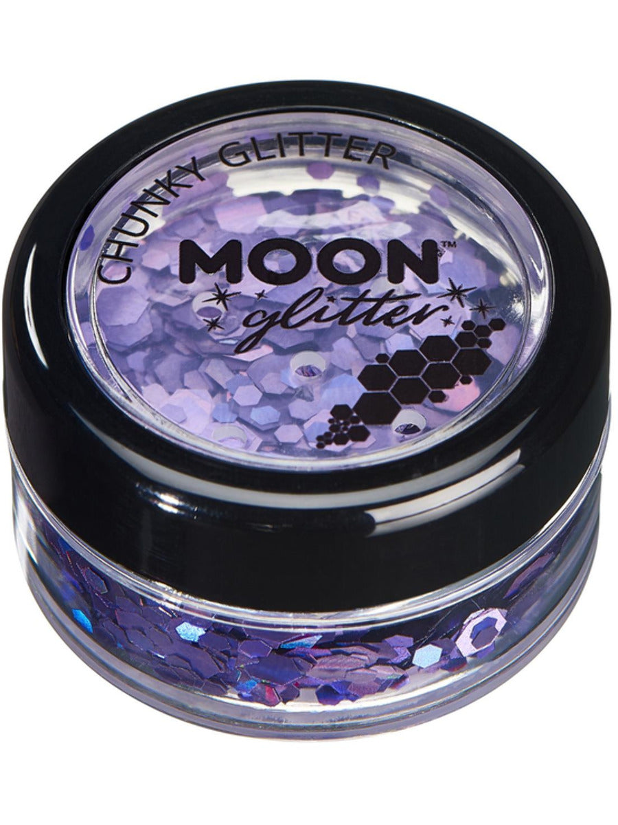 Moon Glitter Holographic Chunky Glitter, Purple, Single, 3g