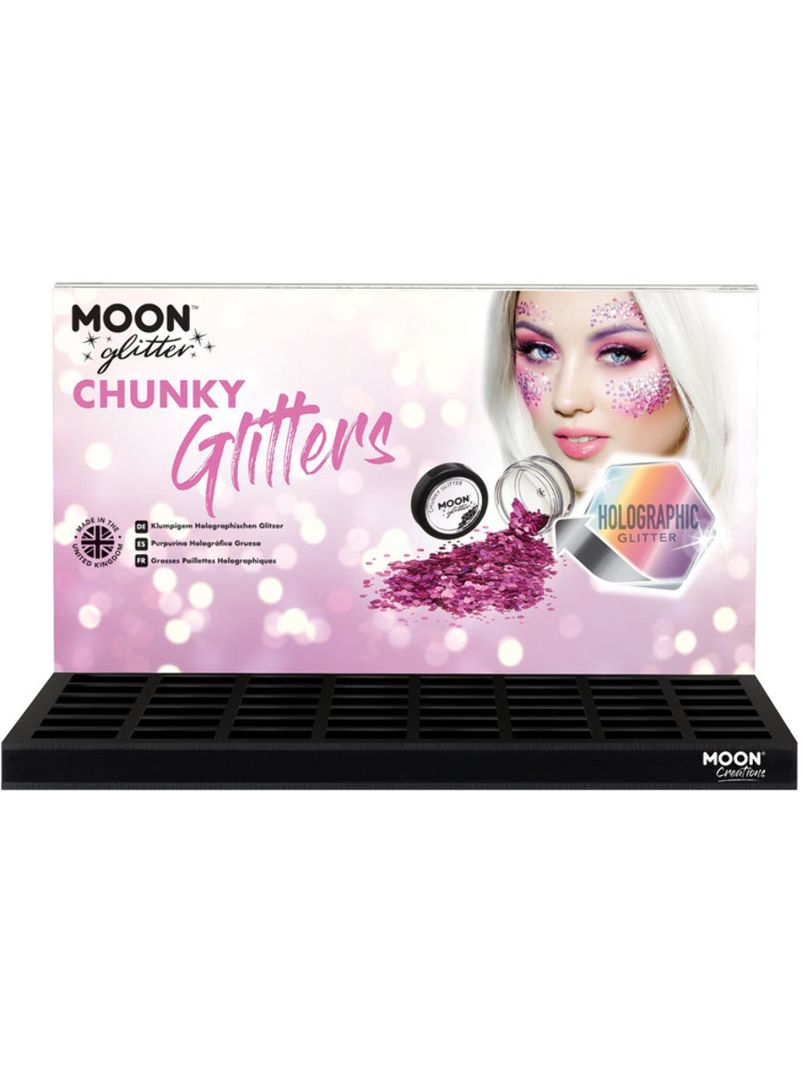 Moon Glitter Holographic Chunky Glitter, CDU (no stock)