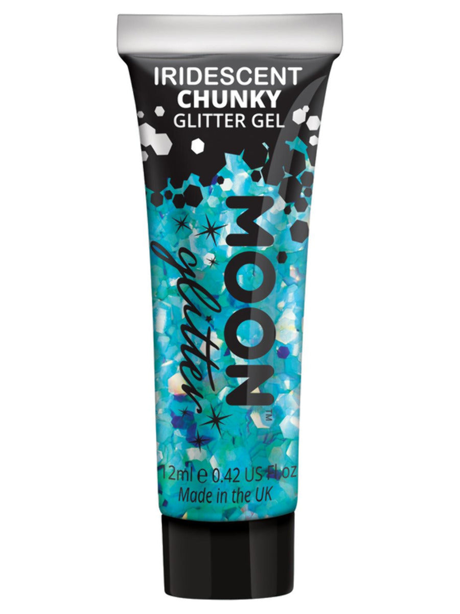 Moon Glitter Iridescent Chunky Glitter Gel, Blue, Single, 12ml