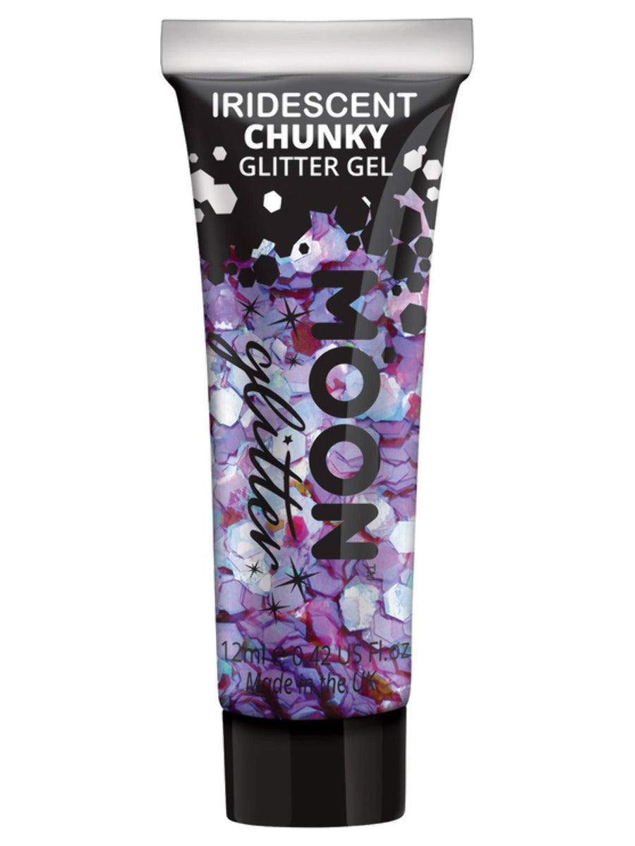 Moon Glitter Iridescent Chunky Glitter Gel, Purple, Single, 12ml