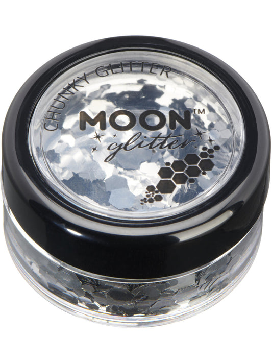 Moon Glitter Classic Chunky Glitter, Silver, Single, 3g