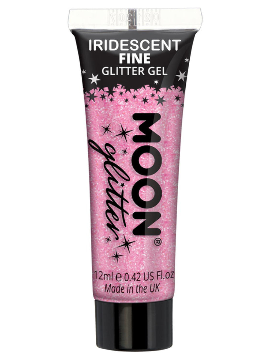 Moon Glitter Iridescent Glitter Gel, Pink, Single, 12ml