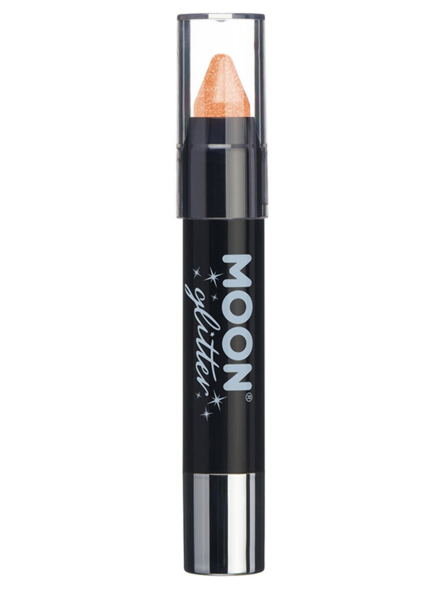 Moon Glitter Iridescent Body Crayons, Orange, Single, 3.2g