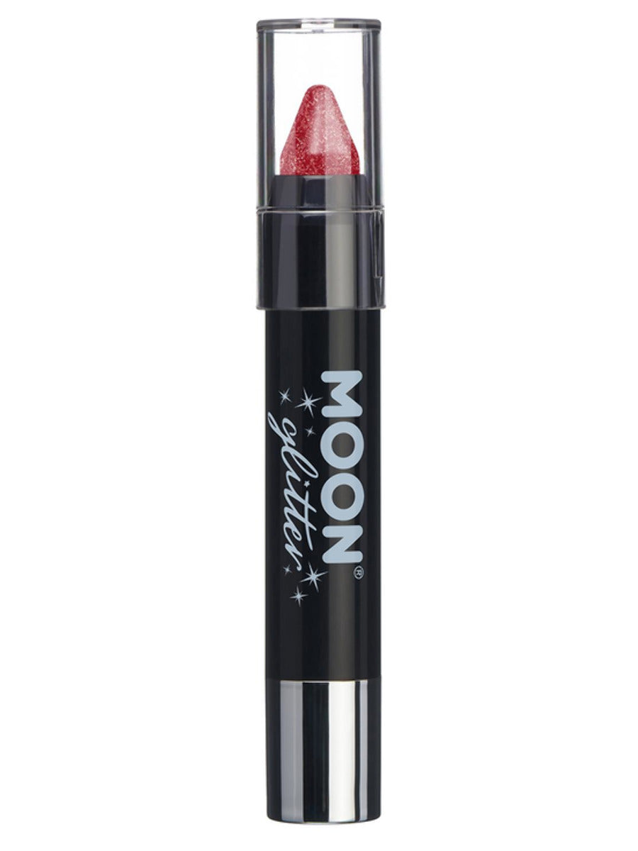 Moon Glitter Iridescent Body Crayons, Cherry, Single, 3.2g