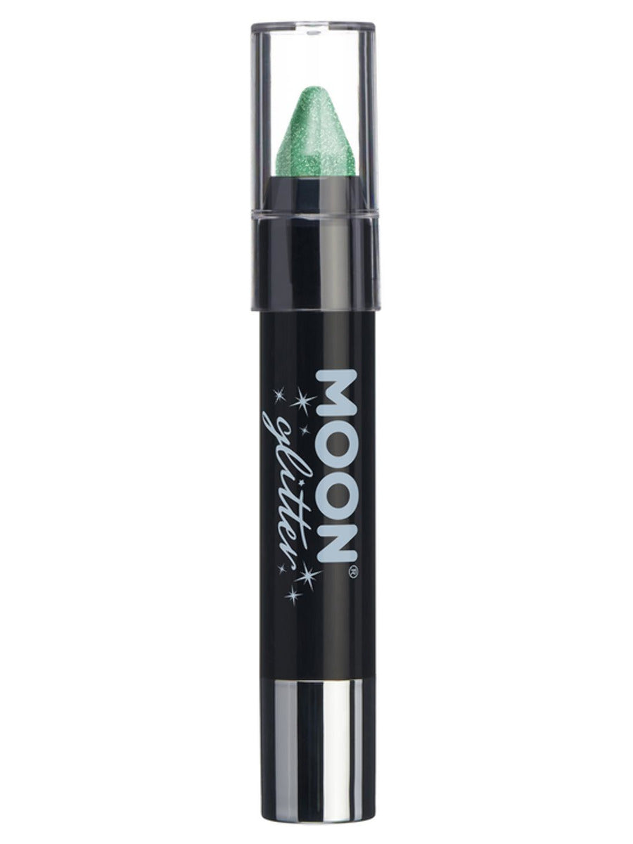 Moon Glitter Iridescent Body Crayons, Green, Single, 3.2g