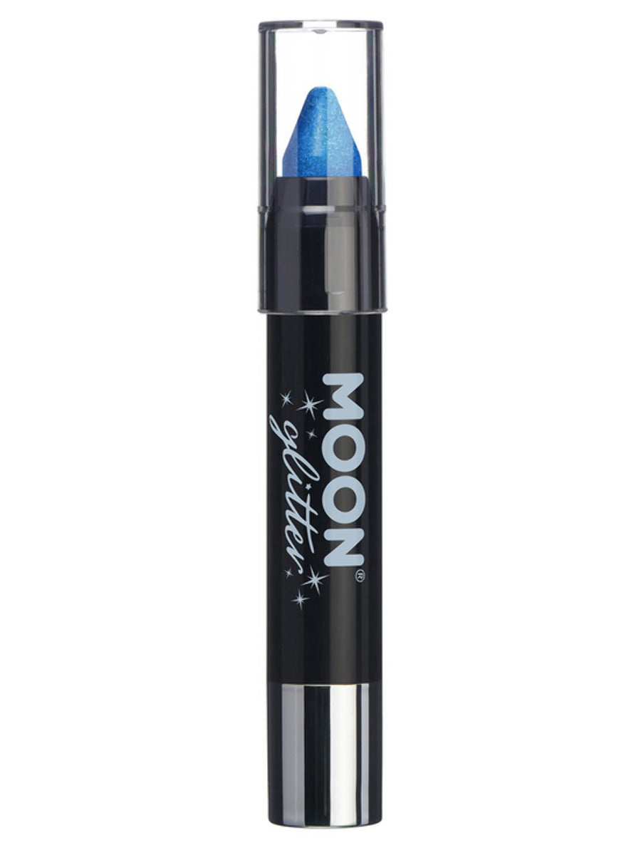 Moon Glitter Iridescent Body Crayons, Blue, Single, 3.2g