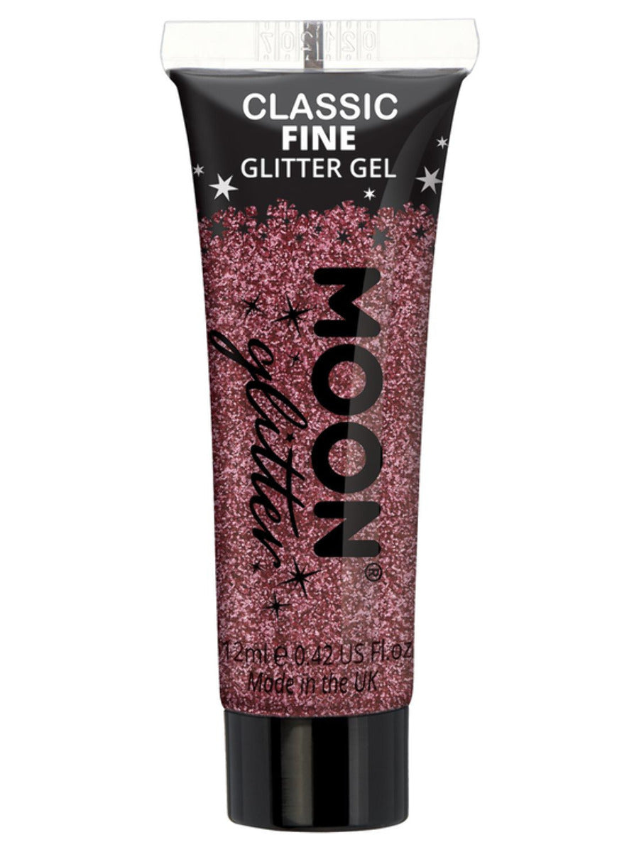 Moon Glitter Classic Fine Glitter Gel, Pink, Single, 12ml