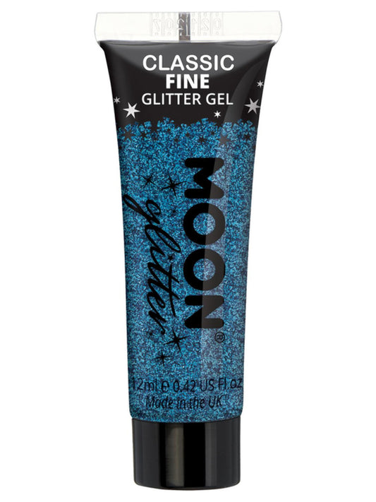 Moon Glitter Classic Fine Glitter Gel, Blue, Single, 12ml