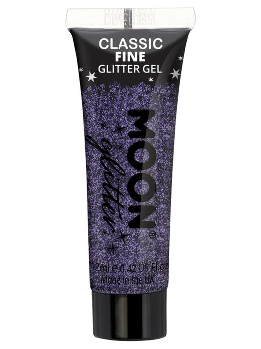 Moon Glitter Classic Fine Glitter Gel, Lavender, Single, 12ml