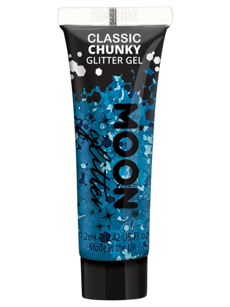 Moon Glitter Classic Chunky Glitter Gel, Blue, Single, 12ml