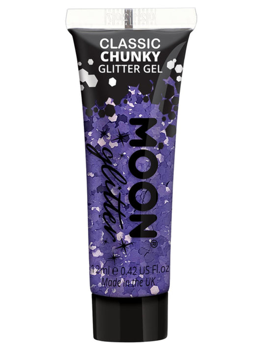 Moon Glitter Classic Chunky Glitter Gel, Lavender, Single, 12ml