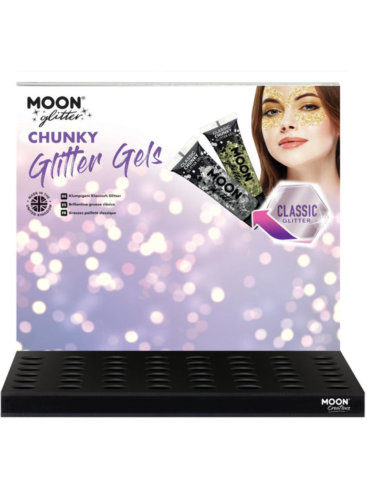 Moon Glitter Classic Chunky Glitter Gel, CDU (no stock)