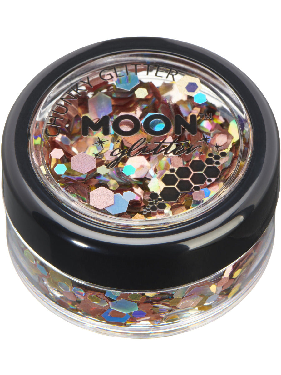 Moon Glitter Mystic Chunky Glitter, Mixed Colours, Single, 3g, Prosecco