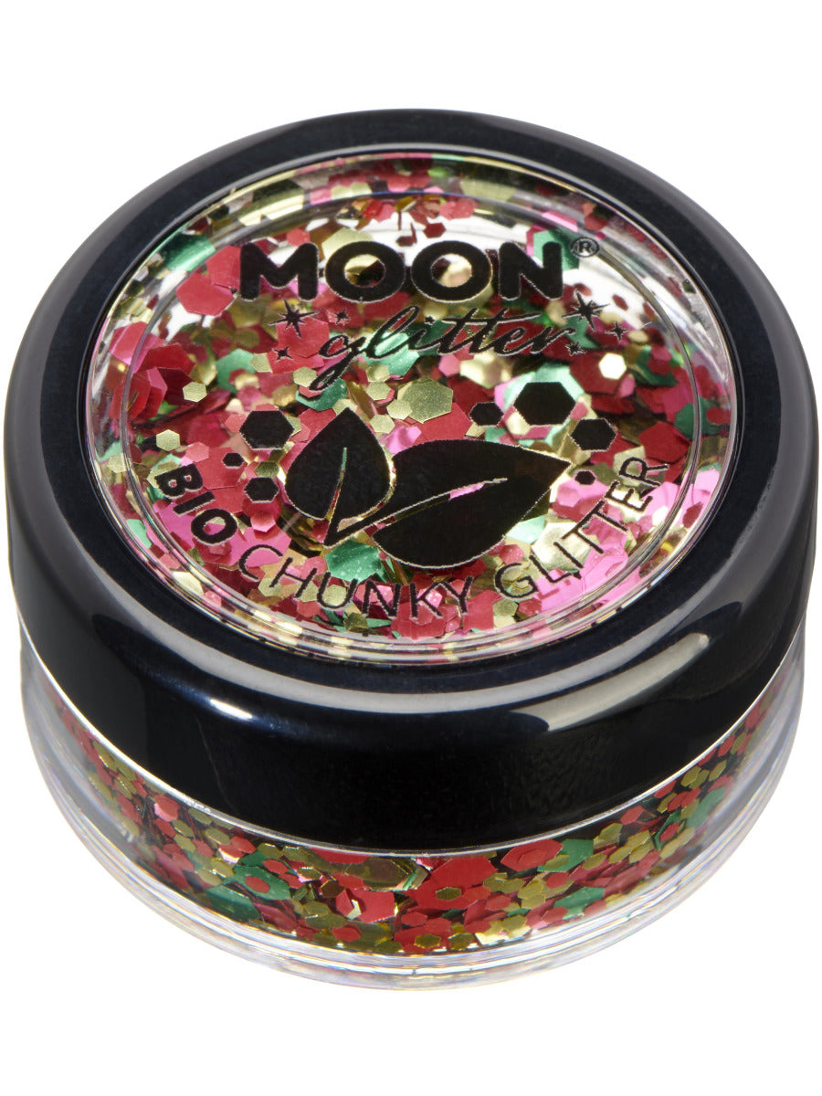 Moon Glitter Mystic Bio Chunky Glitter, Mixed Colours, Single, 3g, Masquerade