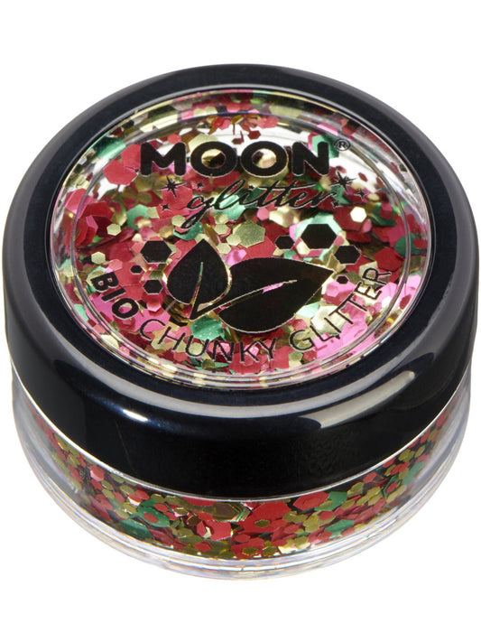 Moon Glitter Mystic Bio Chunky Glitter, Mixed Colours, Single, 3g, Masquerade