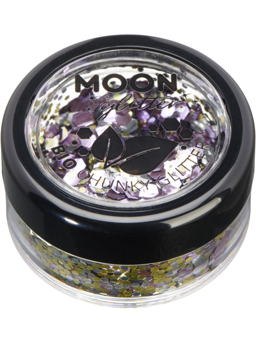 Moon Glitter Mystic Bio Chunky Glitter, Mixed Colours, Single, 3g, Champagne