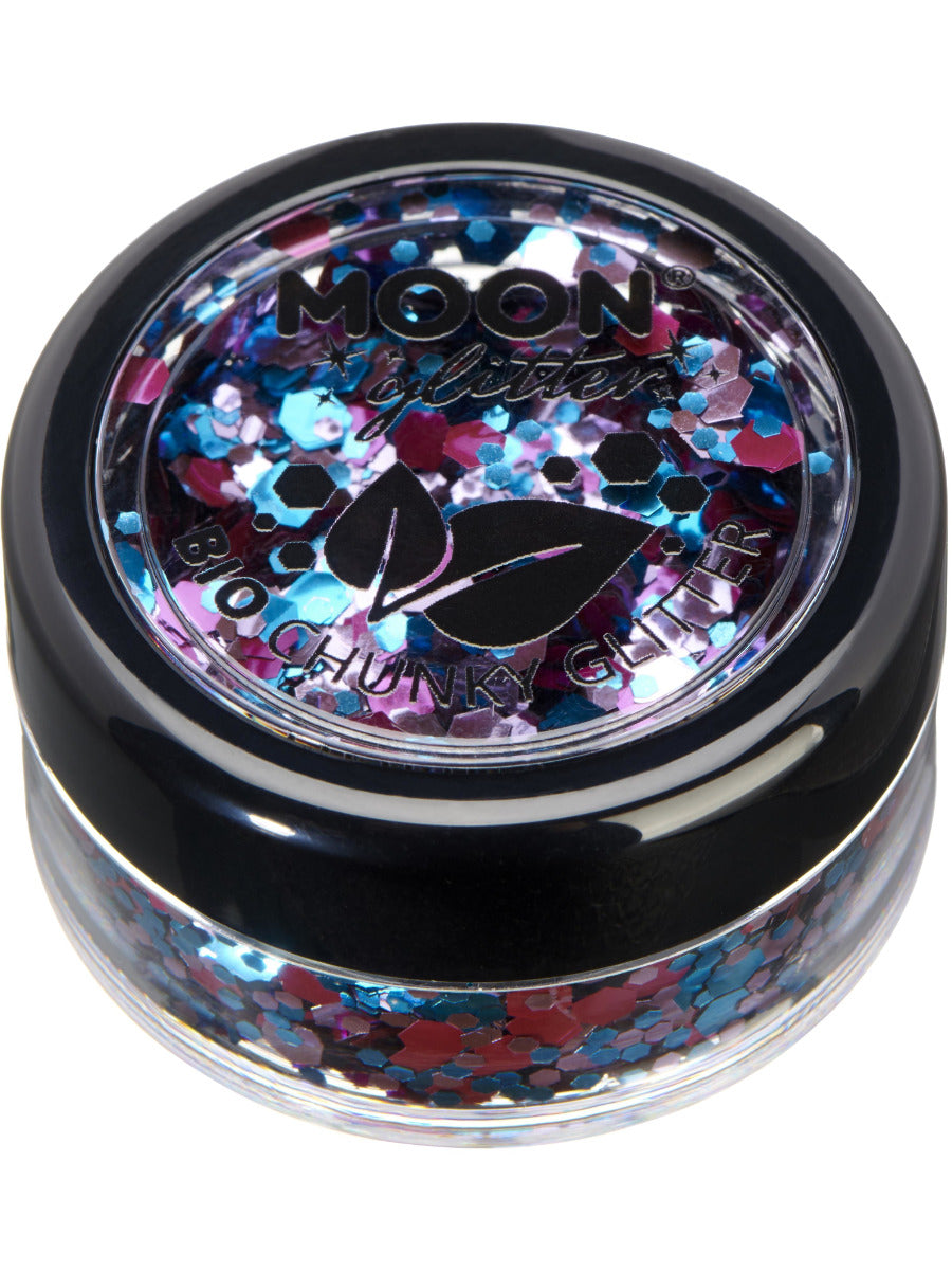 Moon Glitter Mystic Bio Chunky Glitter, Mixed Colours, Single, 3g, Celebration