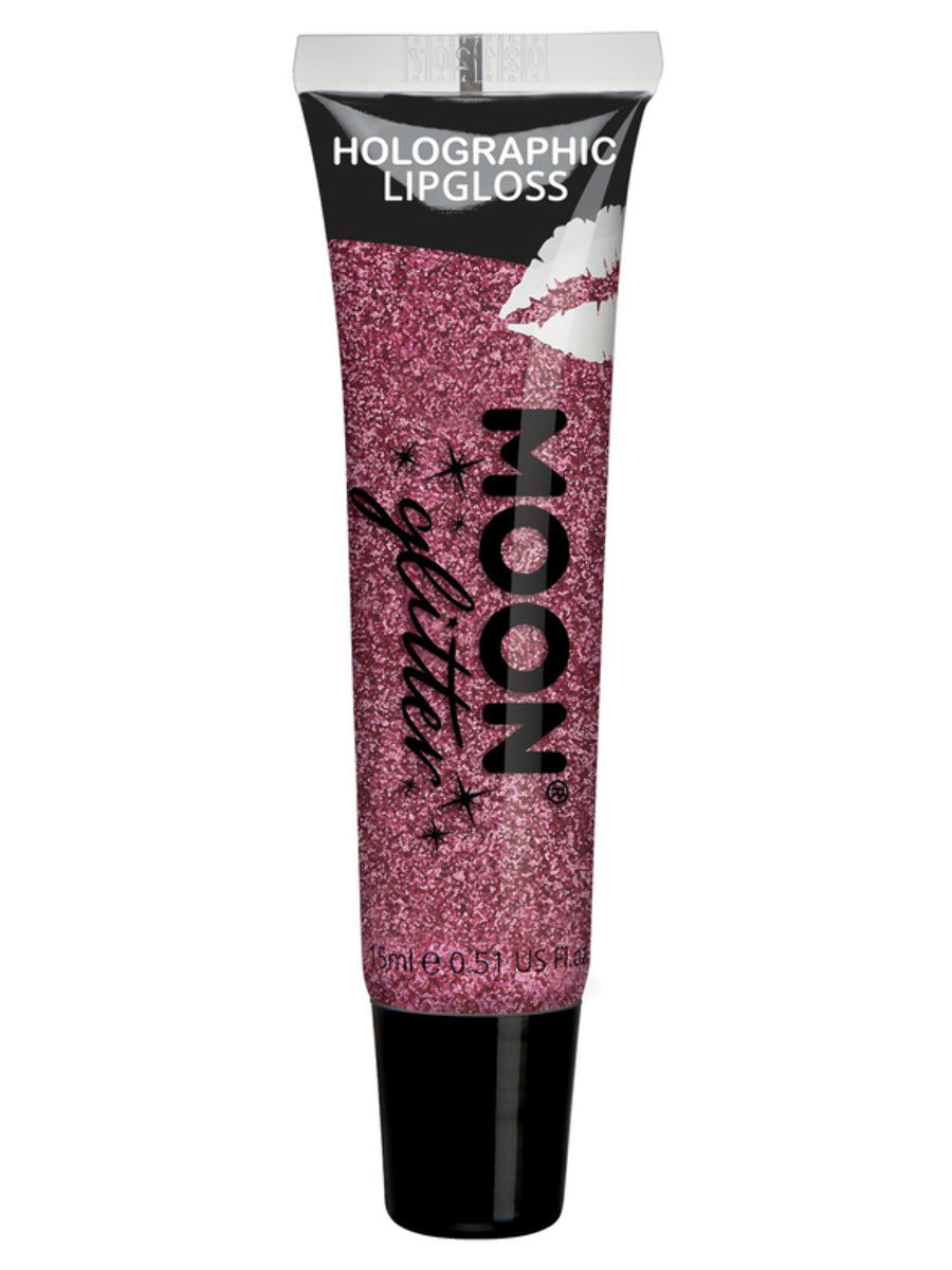 Moon Glitter Holographic Glitter Lipgloss, Pink, Single, 15ml