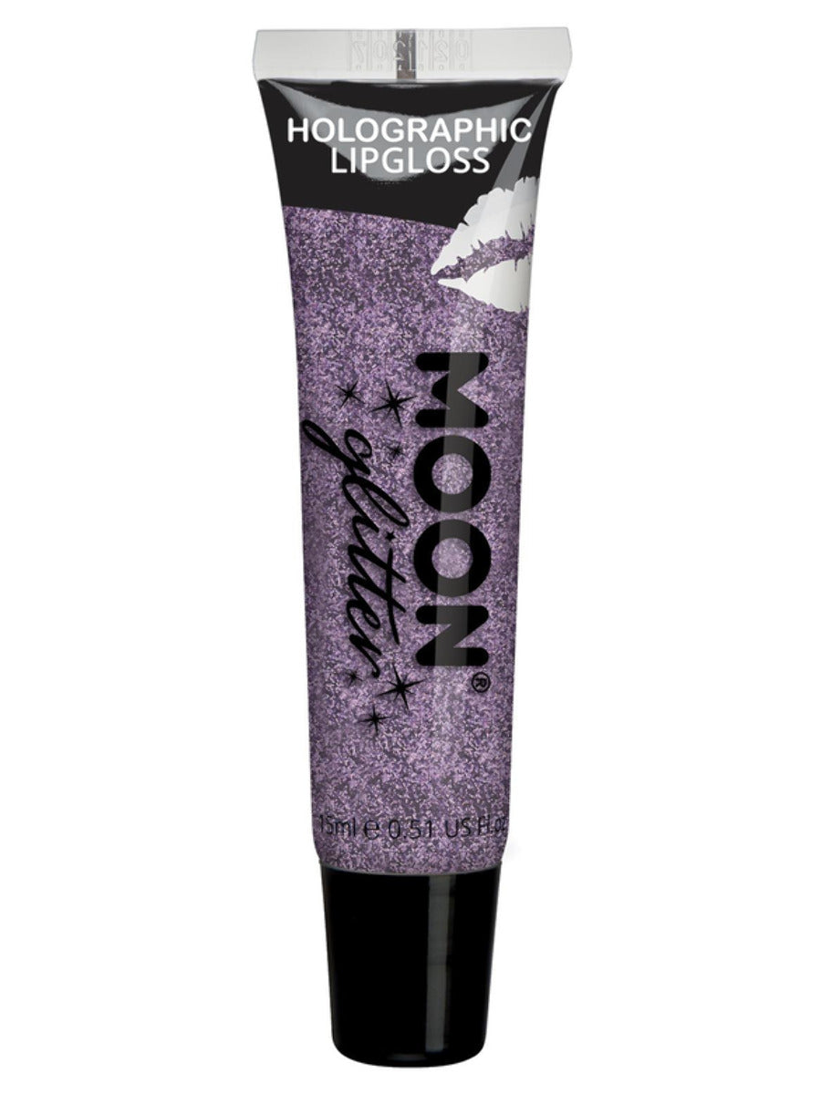 Moon Glitter Holographic Glitter Lipgloss, Purple, Single, 15ml